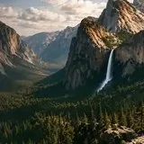 Yosemite mountains from the hero landscape