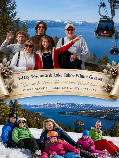 Four Days. Two Icons. One Epic Winter Escape — Private Yosemite National Park &...